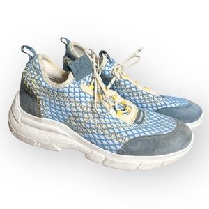 Sam Edelman Women's Chelsie Knit Sneakers Blue Size 7 Casual Athletic